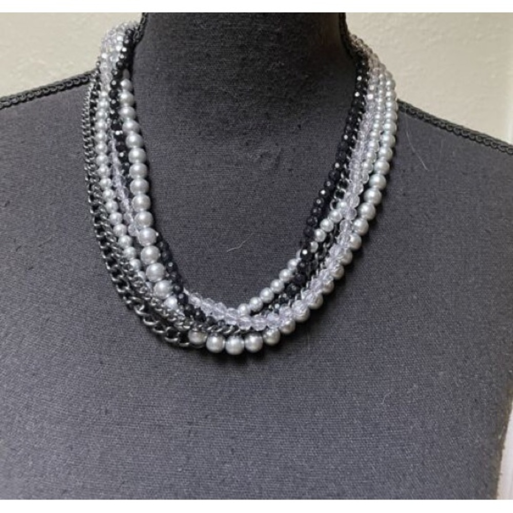 Premier Designs Main Event, multi strand  necklace